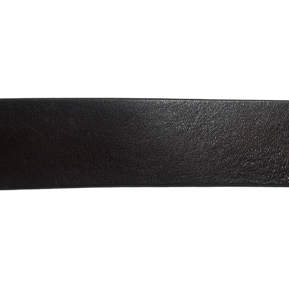 Paul Fredrick Bridle Leather Belt Mens Size 44 Brown Silver Plaque‎ Buckle - Picture 5 of 7